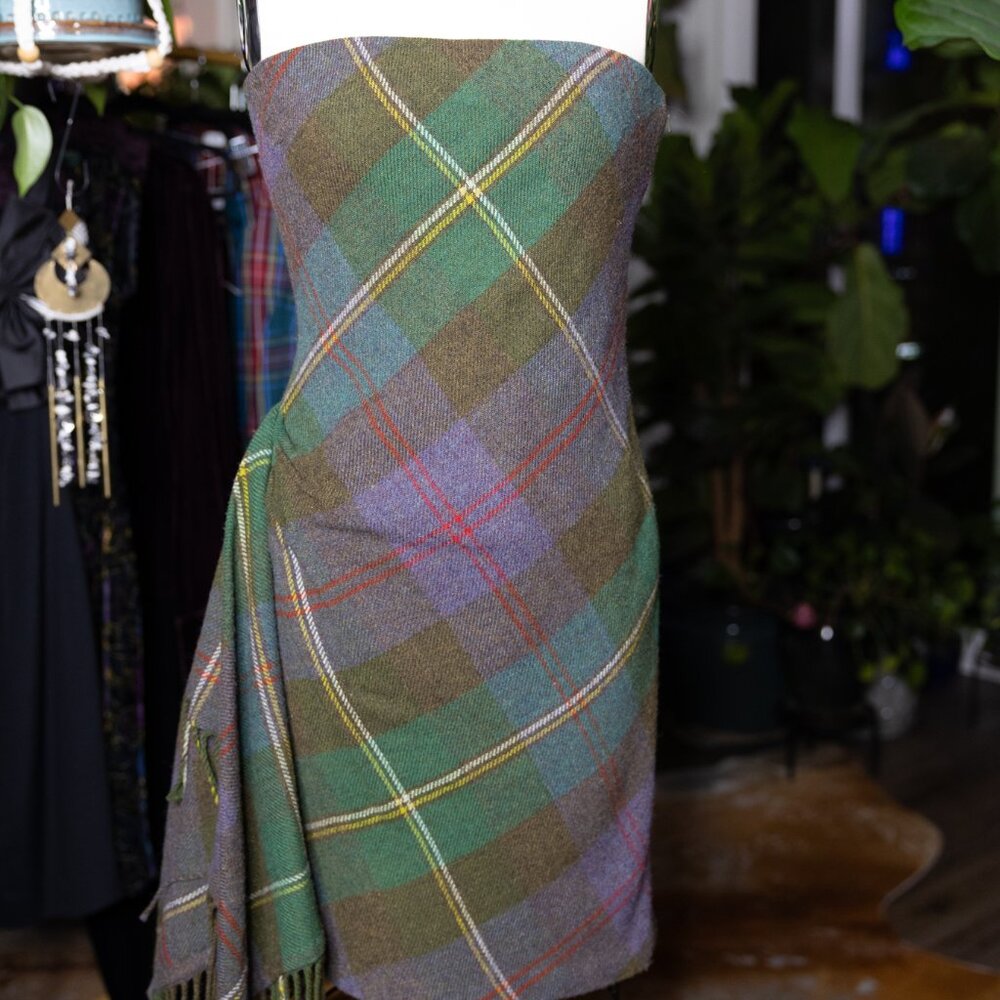 Rugby Ralph Lauren Tartan Wool Strapless Dress – Bias Cut – Size 8